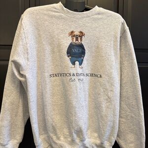 Yale University Statistics & Data Science Major Crewneck Size M